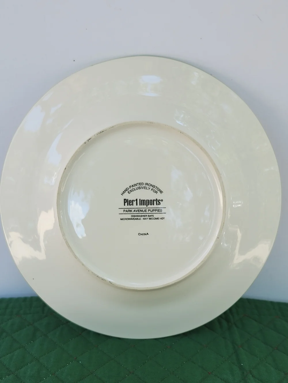 PIER 1 PARK AVENUE PUPPIES COLLECTION PLATE